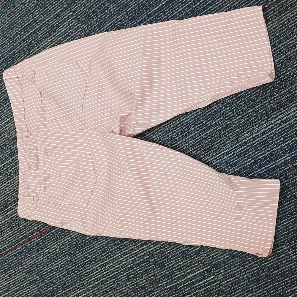 Lascana Rose & White Pinstripe Skinny Capris Pants Women’s Sz 14 NWOT - Picture 8 of 8
